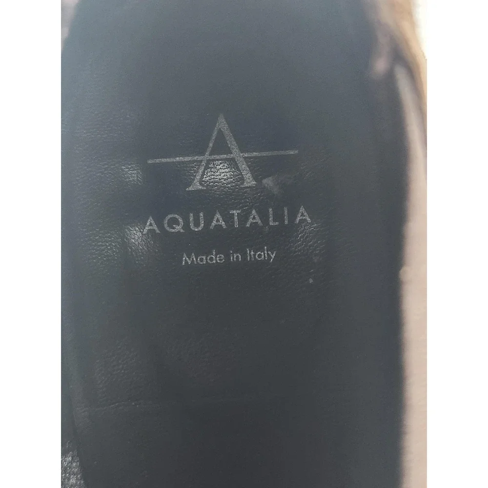 Aquatalia‎ Boots Womens Size 8.5 Fleurette Weatherproof Suede Made In Italy $375
